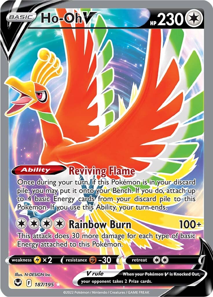 Ho-oh V (187/195) [Sword & Shield: Silver Tempest] | Gear Gaming Fayetteville