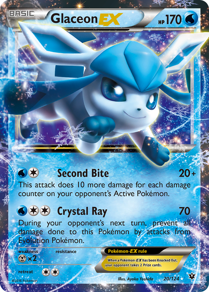 Glaceon EX (20/124) [XY: Fates Collide] | Gear Gaming Fayetteville