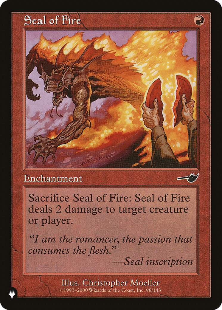 Seal of Fire [The List Reprints] | Gear Gaming Fayetteville