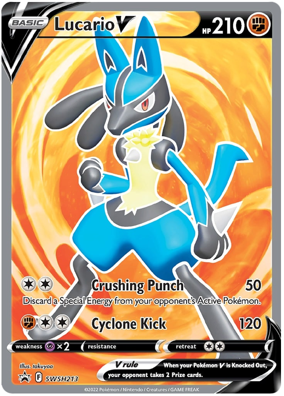 Lucario V (SWSH213) [Sword & Shield: Black Star Promos] | Gear Gaming Fayetteville