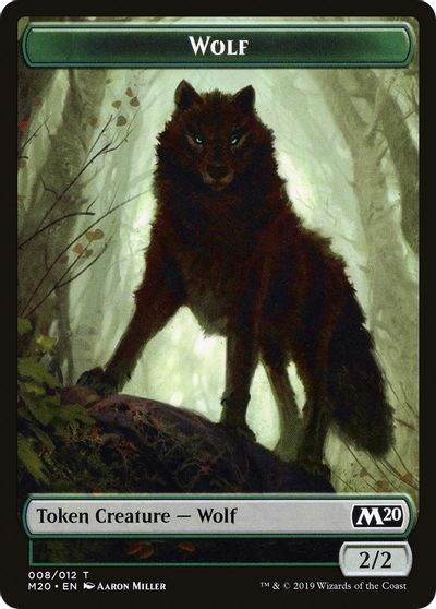 Wolf Double-Sided Token [Challenger Decks 2020 Tokens] | Gear Gaming Fayetteville