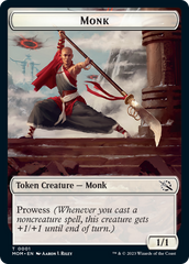 Monk // Knight Double-Sided Token [March of the Machine Tokens] | Gear Gaming Fayetteville