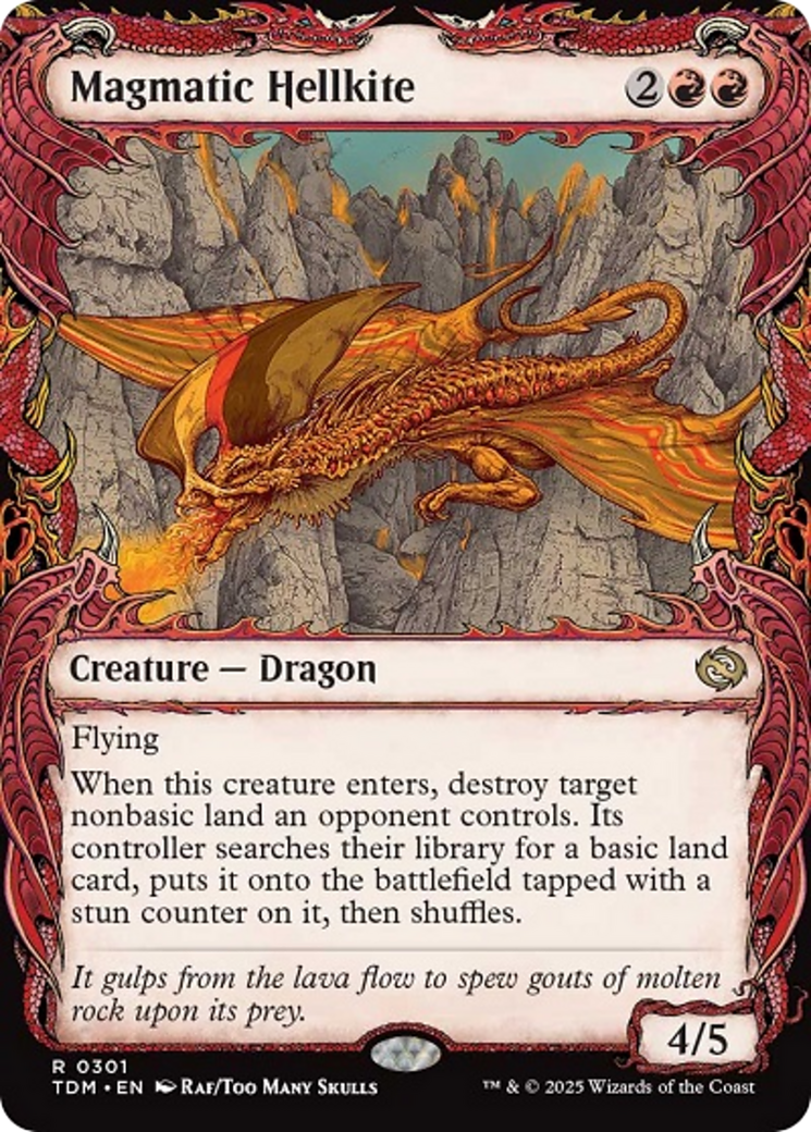 Magmatic Hellkite (Showcase) [Tarkir: Dragonstorm] | Gear Gaming Fayetteville