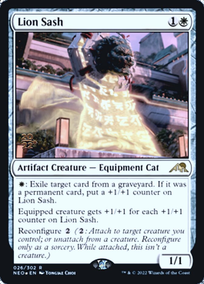 Lion Sash [Kamigawa: Neon Dynasty Prerelease Promos] | Gear Gaming Fayetteville