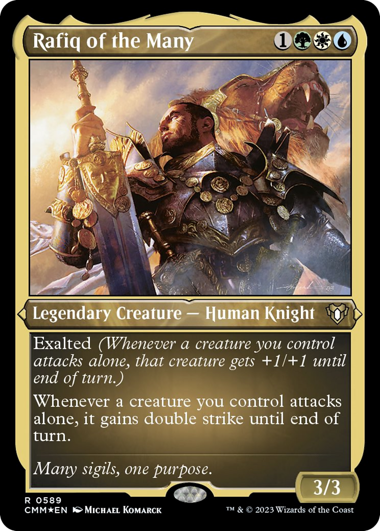 Rafiq of the Many (Foil Etched) [Commander Masters] | Gear Gaming Fayetteville