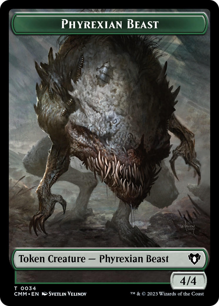 Phyrexian Beast Token [Commander Masters Tokens] | Gear Gaming Fayetteville