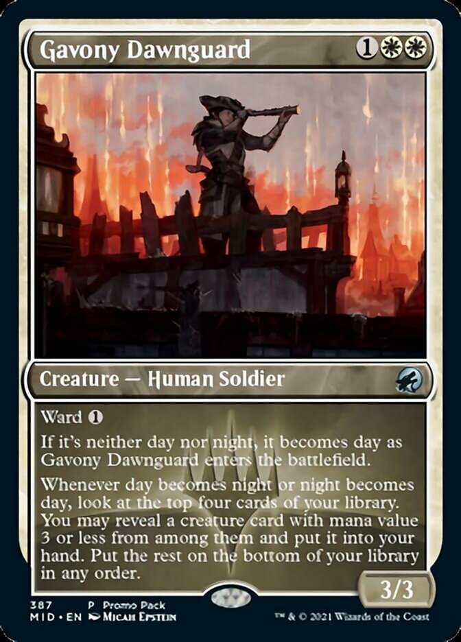 Gavony Dawnguard (Promo Pack) [Innistrad: Midnight Hunt Promos] | Gear Gaming Fayetteville