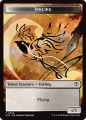Fractal (0004) // Inkling (006) Double-Sided Token [Secrets of Strixhaven Tokens] | Gear Gaming Fayetteville