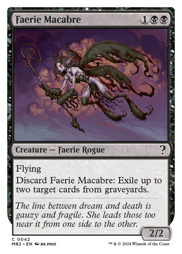 Faerie Macabre (White Border) [Mystery Booster 2] | Gear Gaming Fayetteville