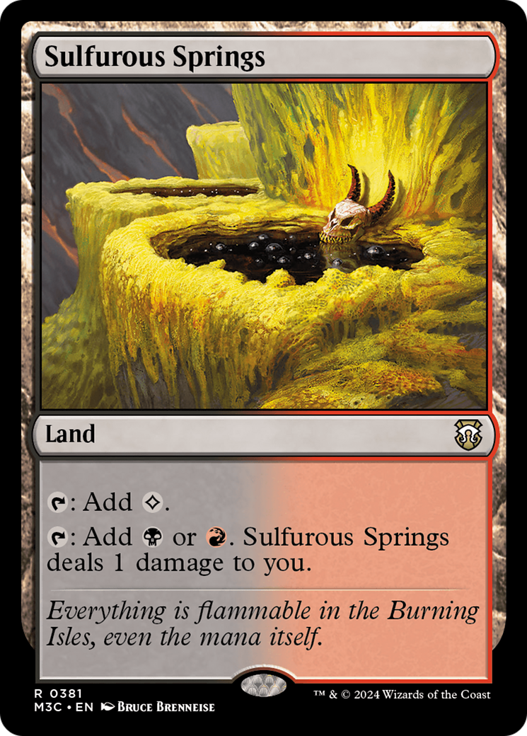 Sulfurous Springs (Ripple Foil) [Modern Horizons 3 Commander] | Gear Gaming Fayetteville