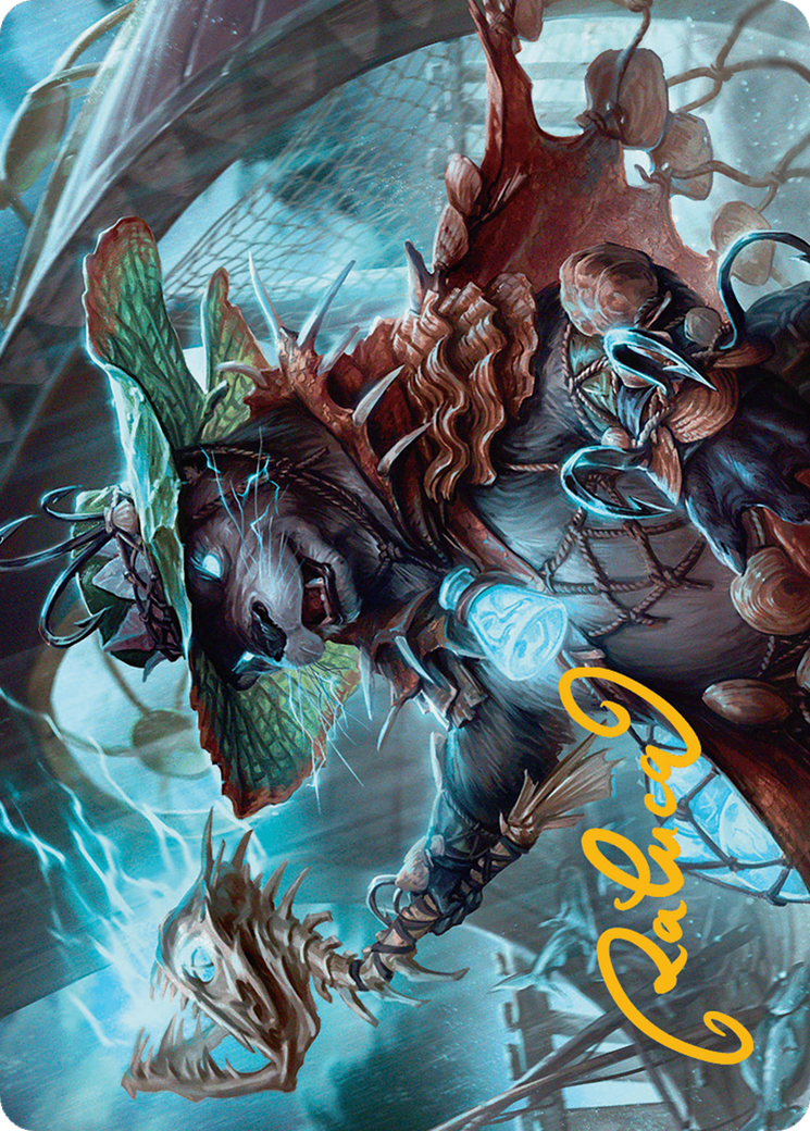 Tempest Angler Art Card (Gold-Stamped Signature) [Bloomburrow Art Series] | Gear Gaming Fayetteville