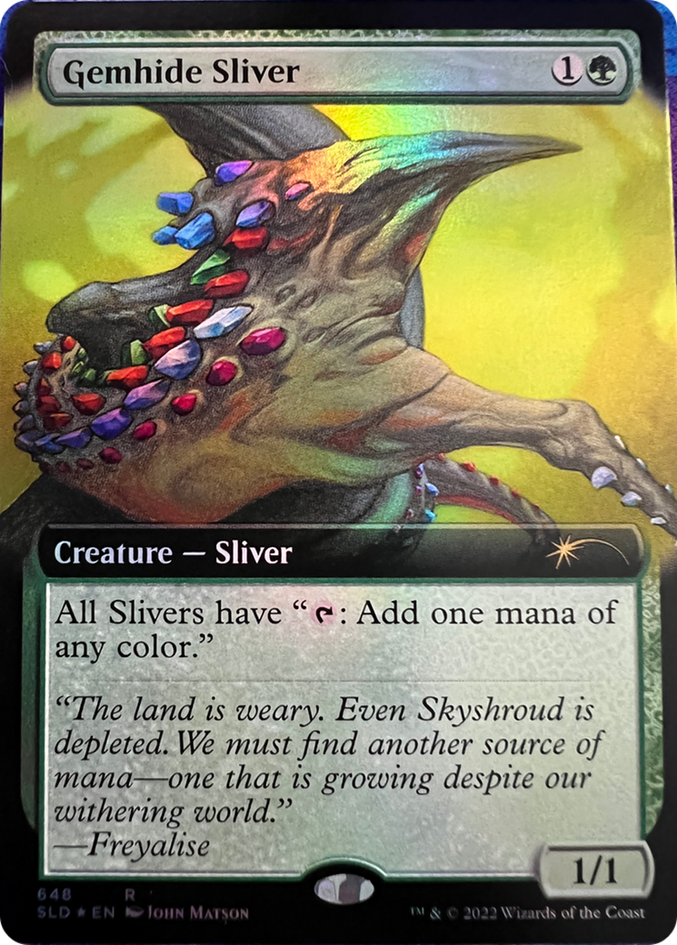 Gemhide Sliver (Extended Art) [Secret Lair Drop Series] | Gear Gaming Fayetteville