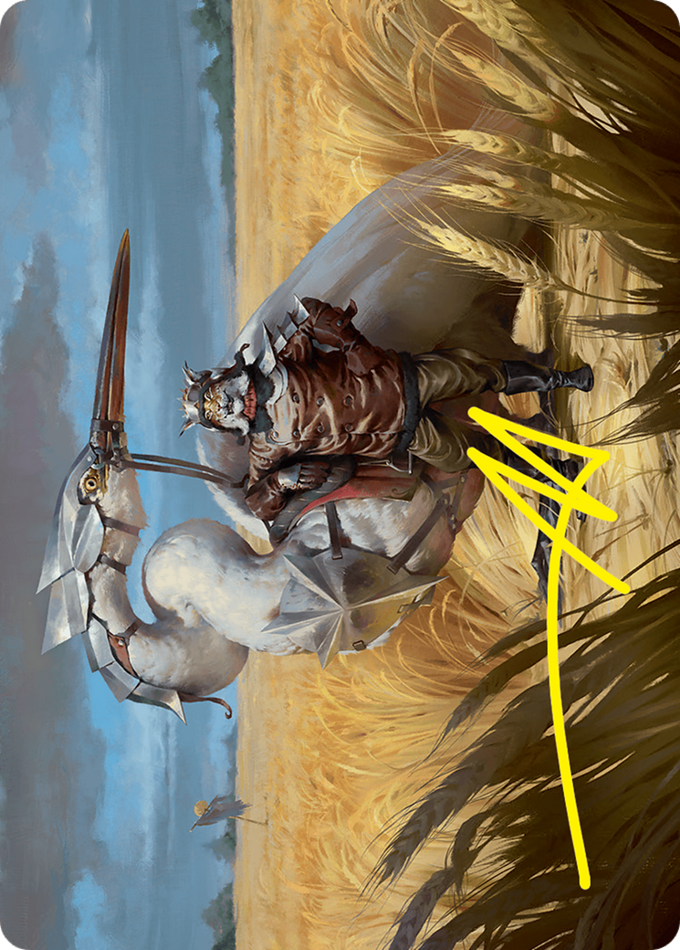 Skyknight Squire Art Card (4/54) (Gold-Stamped Signature) [Foundations Art Series] | Gear Gaming Fayetteville