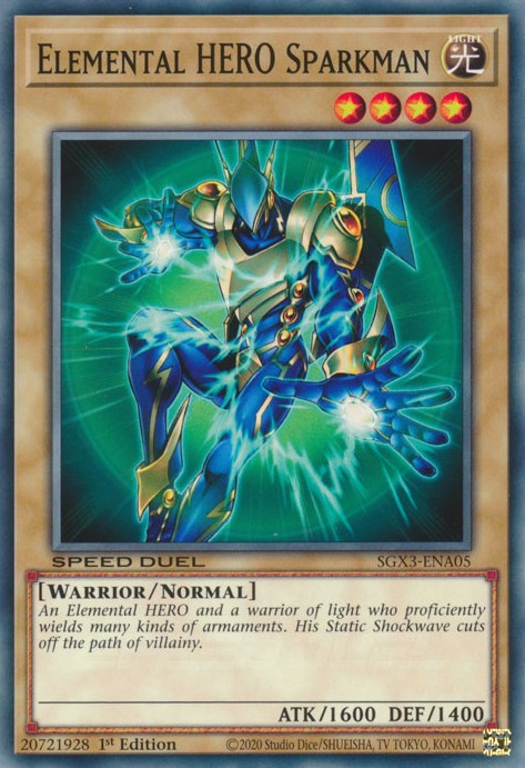 Elemental HERO Sparkman [SGX3-ENA05] Common | Gear Gaming Fayetteville