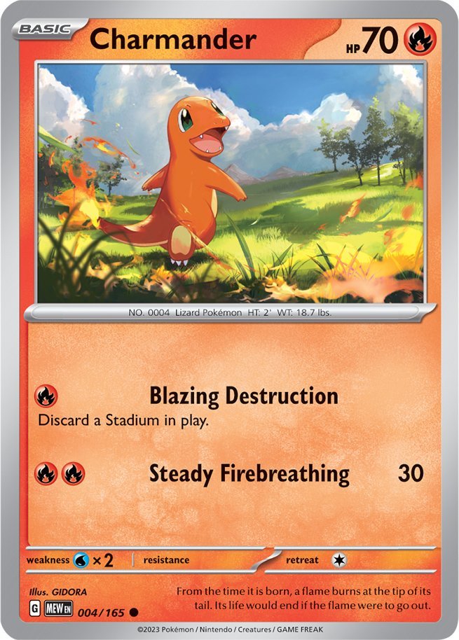 Charmander (004/165) [Scarlet & Violet: 151] | Gear Gaming Fayetteville