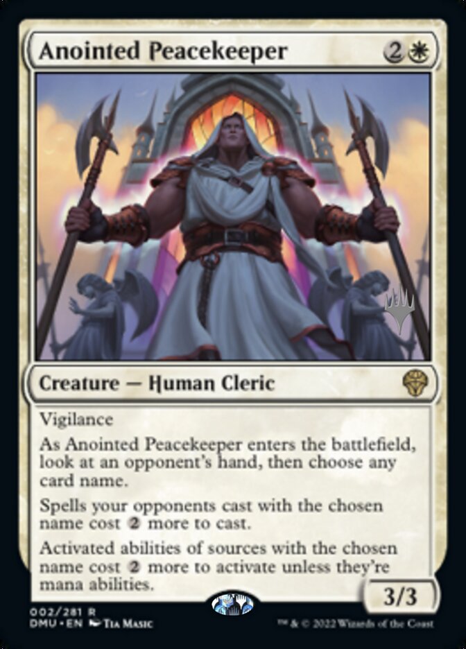 Anointed Peacekeeper (Promo Pack) [Dominaria United Promos] | Gear Gaming Fayetteville