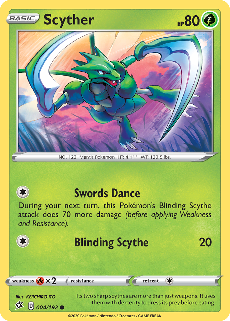 Scyther (004/192) [Sword & Shield: Rebel Clash] | Gear Gaming Fayetteville