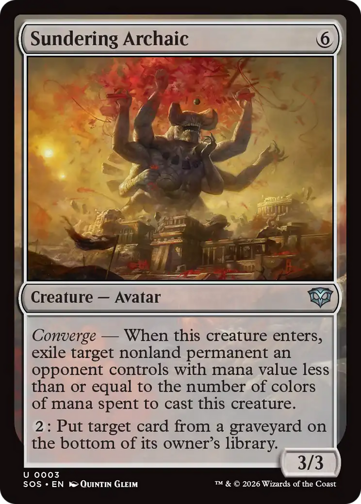 Sundering Archaic [Secrets of Strixhaven] | Gear Gaming Fayetteville