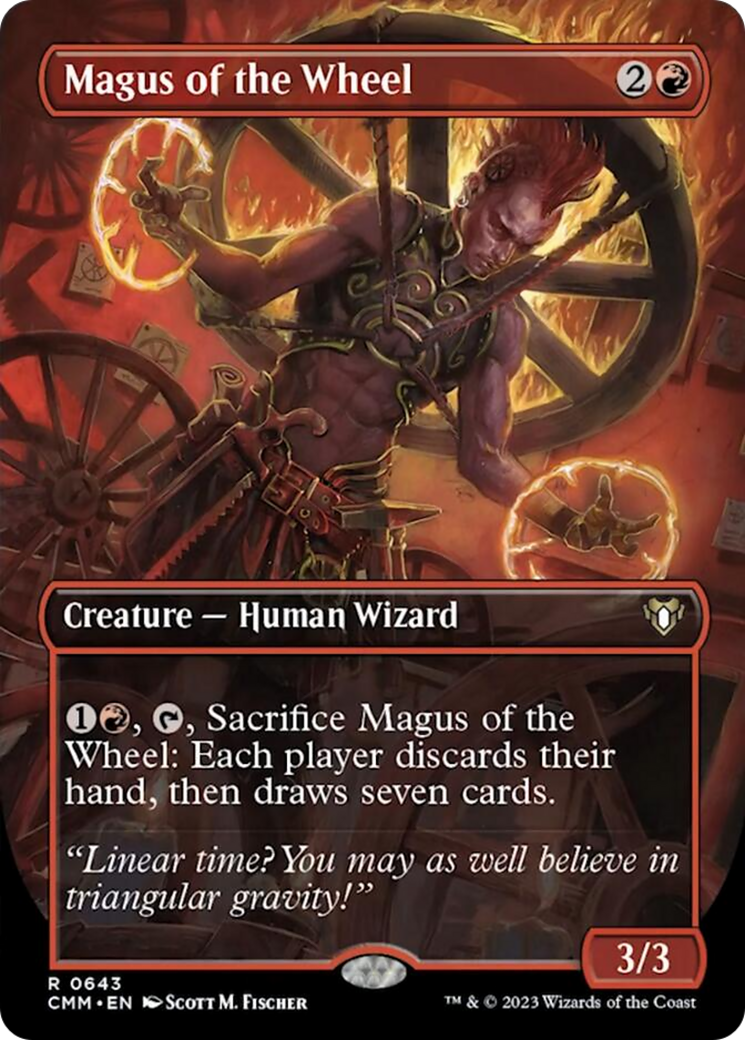 Magus of the Wheel (Borderless Alternate Art) [Commander Masters] | Gear Gaming Fayetteville