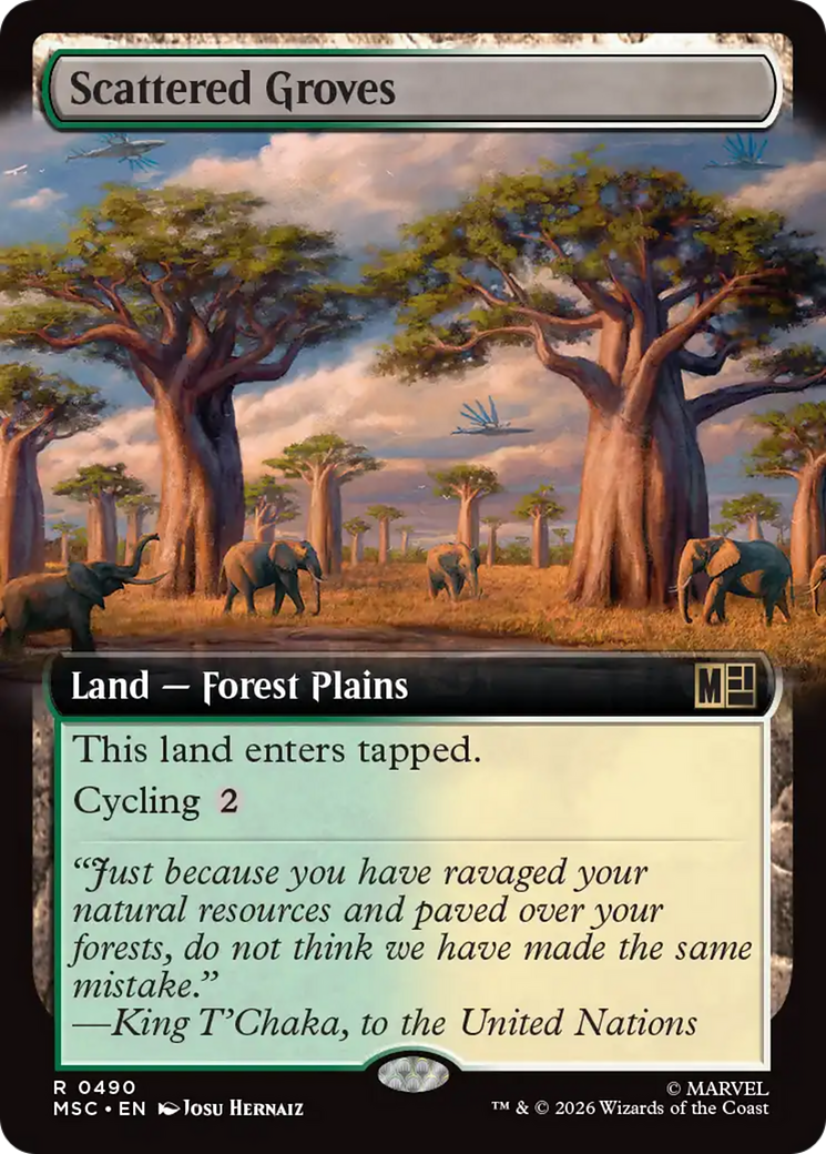 Scattered Groves (Extended Art) [Marvel Super Heroes Commander] | Gear Gaming Fayetteville
