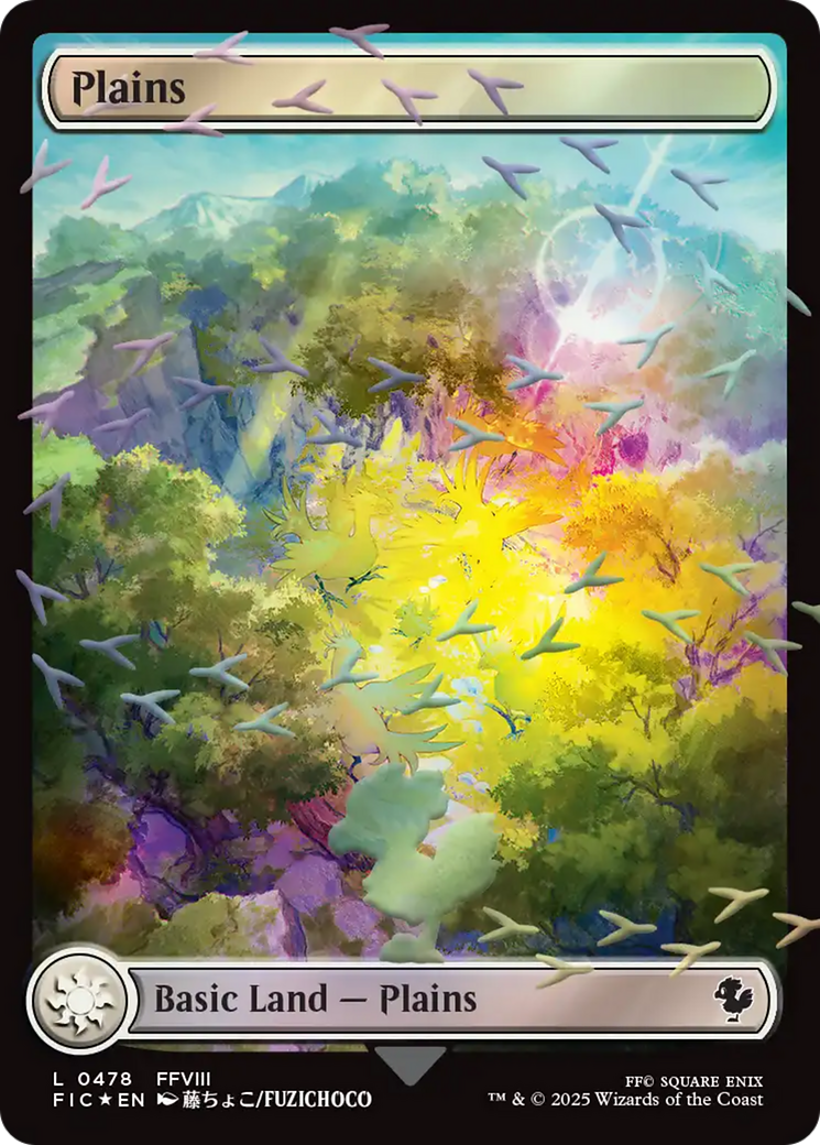 Plains (Chocobo Track Foil) [FINAL FANTASY Commander] | Gear Gaming Fayetteville