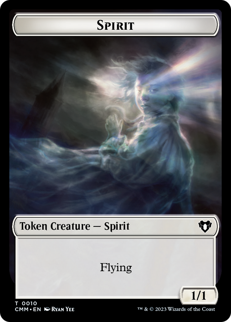 Spirit (0010) // Elemental (0037) Double-Sided Token [Commander Masters Tokens] | Gear Gaming Fayetteville