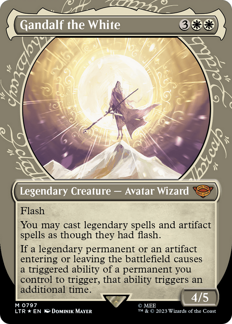 Gandalf the White (Showcase) (Surge Foil) [The Lord of the Rings: Tales of Middle-Earth] | Gear Gaming Fayetteville