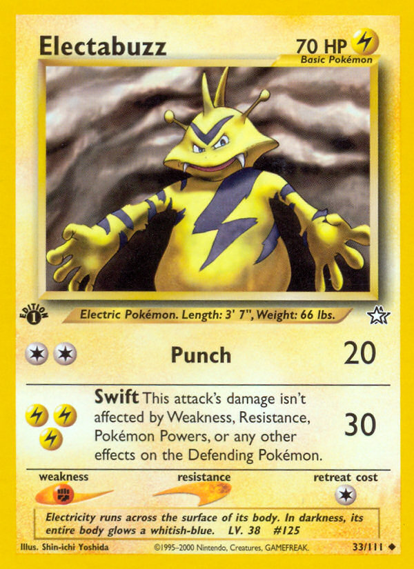 Electabuzz (33/111) [Neo Genesis 1st Edition] | Gear Gaming Fayetteville