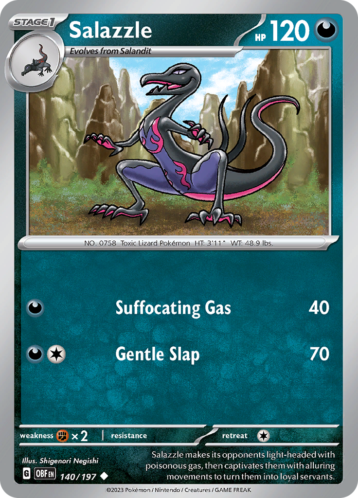 Salazzle (140/197) [Scarlet & Violet: Obsidian Flames] | Gear Gaming Fayetteville