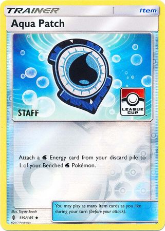 Aqua Patch (119/145) (League Promo Staff) [Sun & Moon: Guardians Rising] | Gear Gaming Fayetteville