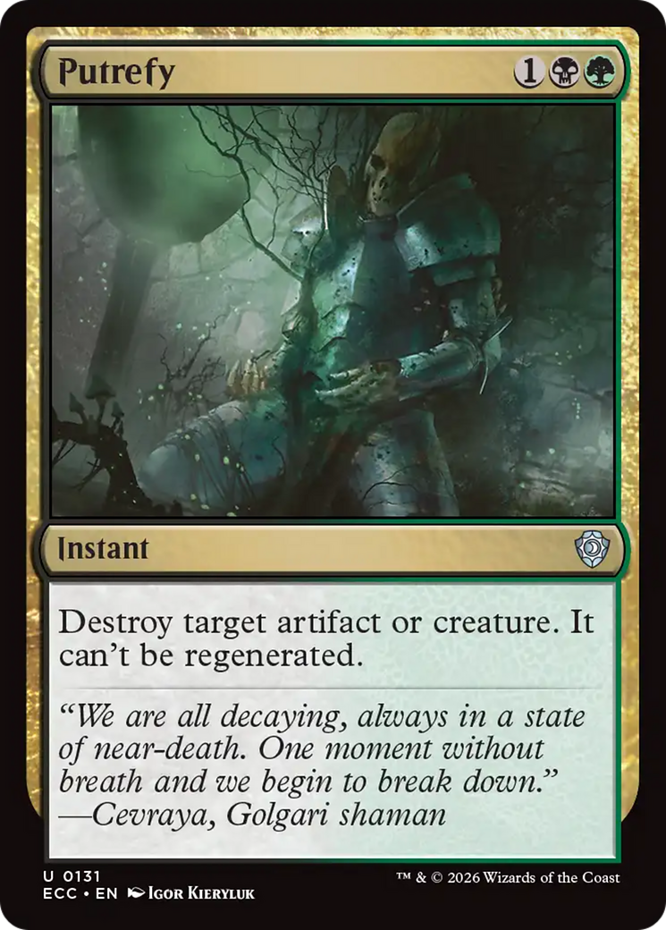 Putrefy [Lorwyn Eclipsed Commander] | Gear Gaming Fayetteville