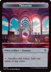 Elemental (0003) // Treasure Double-Sided Token [Secrets of Strixhaven Tokens] | Gear Gaming Fayetteville