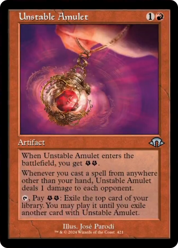 Unstable Amulet (Retro) [Modern Horizons 3] | Gear Gaming Fayetteville