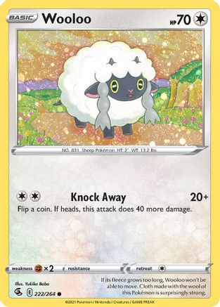 Wooloo (222/264) (Cosmos Holo) [Sword & Shield: Fusion Strike] | Gear Gaming Fayetteville