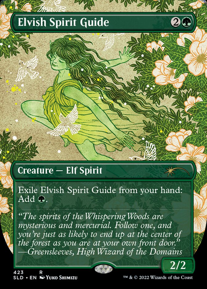 Elvish Spirit Guide (Borderless) [Secret Lair Drop Series] | Gear Gaming Fayetteville