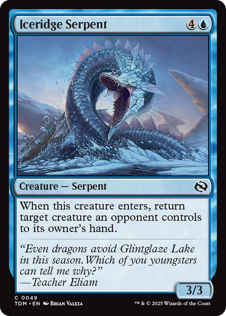 Iceridge Serpent [Tarkir: Dragonstorm] | Gear Gaming Fayetteville