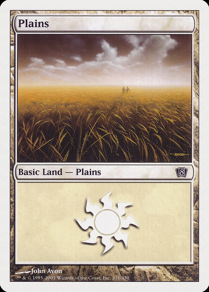 Plains (331) [Eighth Edition] | Gear Gaming Fayetteville