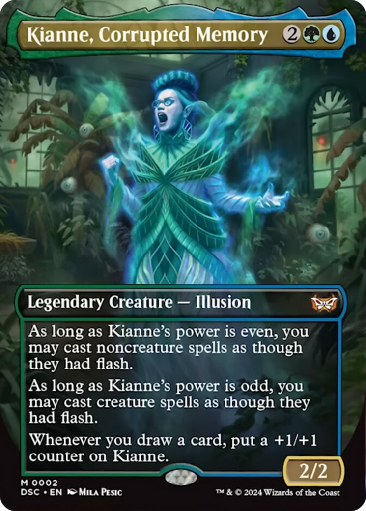 Kianne, Corrupted Memory (Borderless) [Duskmourn: House of Horror Commander] | Gear Gaming Fayetteville