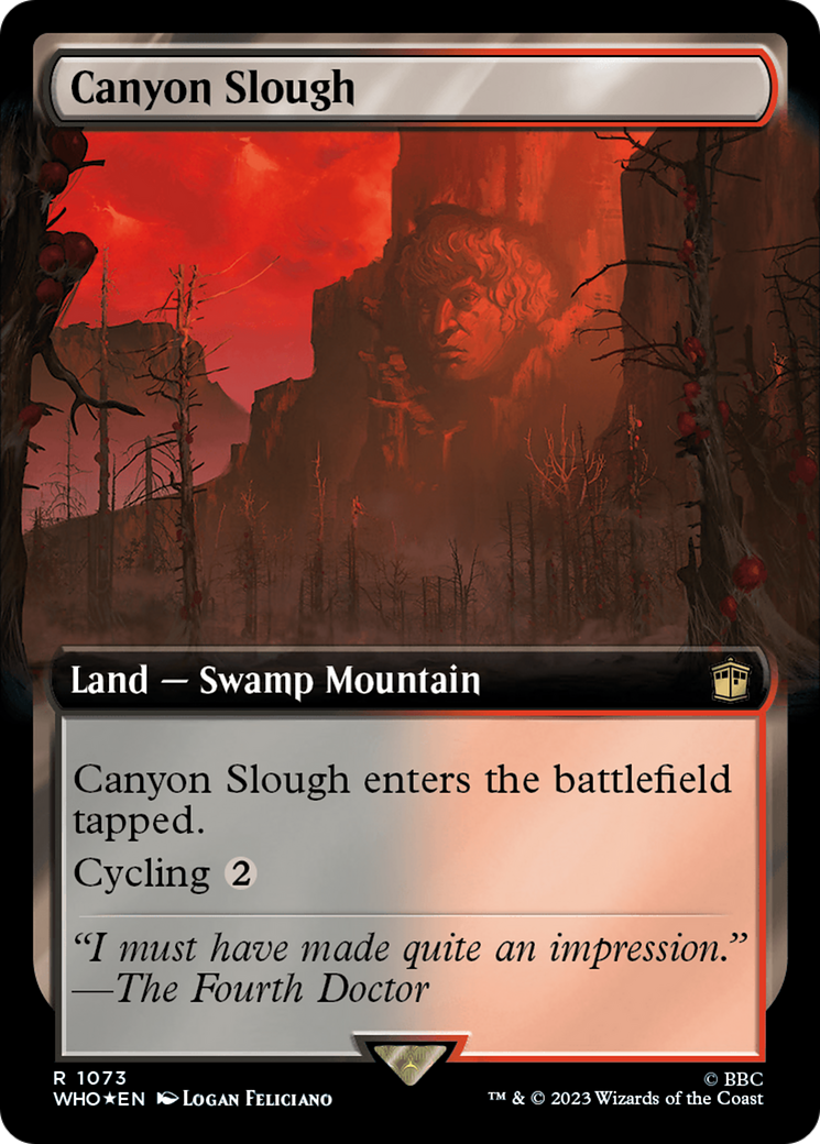 Canyon Slough (Extended Art) (Surge Foil) [Doctor Who] | Gear Gaming Fayetteville