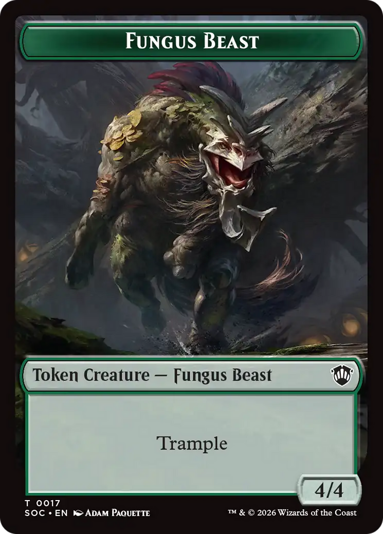Goat // Fungus Beast Double-Sided Token [Secrets of Strixhaven Commander Tokens] | Gear Gaming Fayetteville