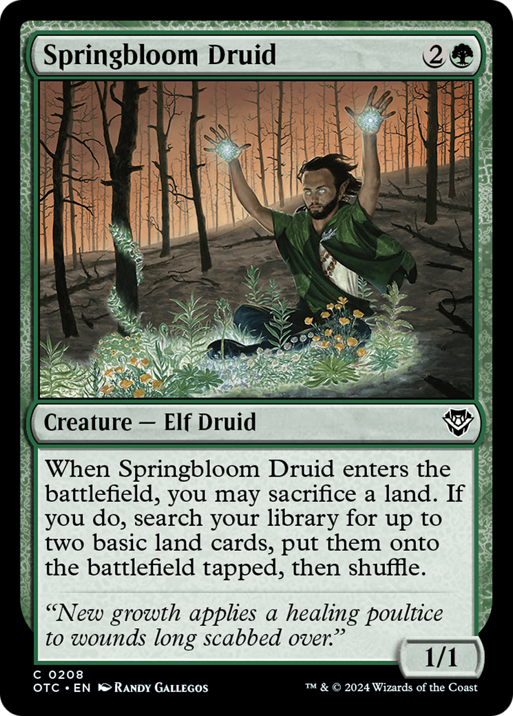 Springbloom Druid [Outlaws of Thunder Junction Commander] | Gear Gaming Fayetteville