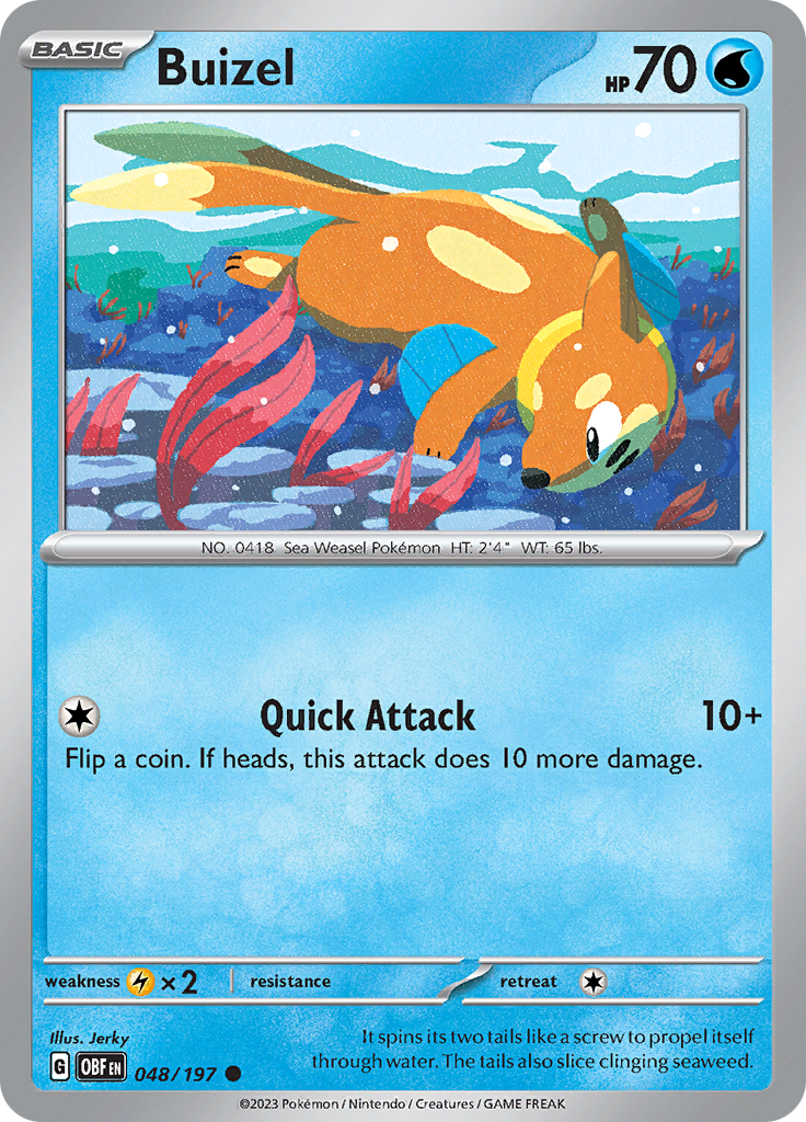 Buizel (048/197) [Scarlet & Violet: Obsidian Flames] | Gear Gaming Fayetteville