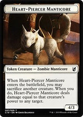 Heart-Piercer Manticore // Dragon Double-Sided Token [Commander 2019 Tokens] | Gear Gaming Fayetteville