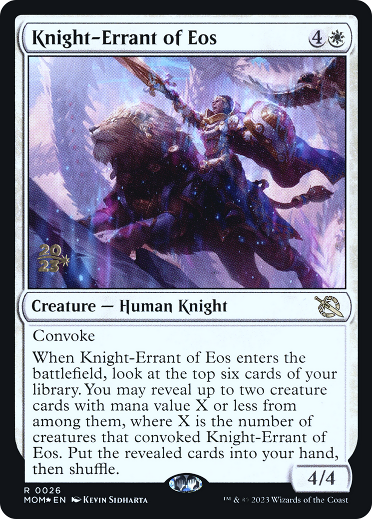 Knight-Errant of Eos [March of the Machine Prerelease Promos] | Gear Gaming Fayetteville