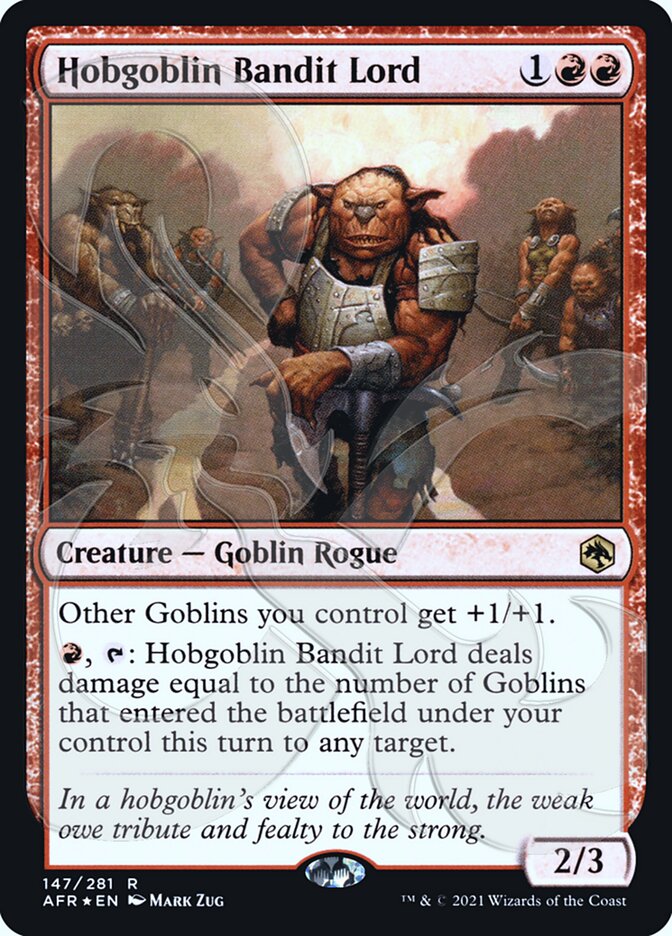 Hobgoblin Bandit Lord (Ampersand Promo) [Dungeons & Dragons: Adventures in the Forgotten Realms Promos] | Gear Gaming Fayetteville
