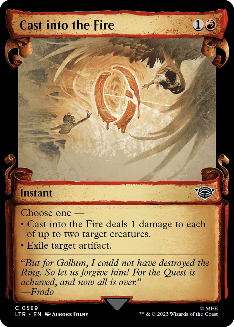Cast into the Fire [The Lord of the Rings: Tales of Middle-Earth Showcase Scrolls] | Gear Gaming Fayetteville