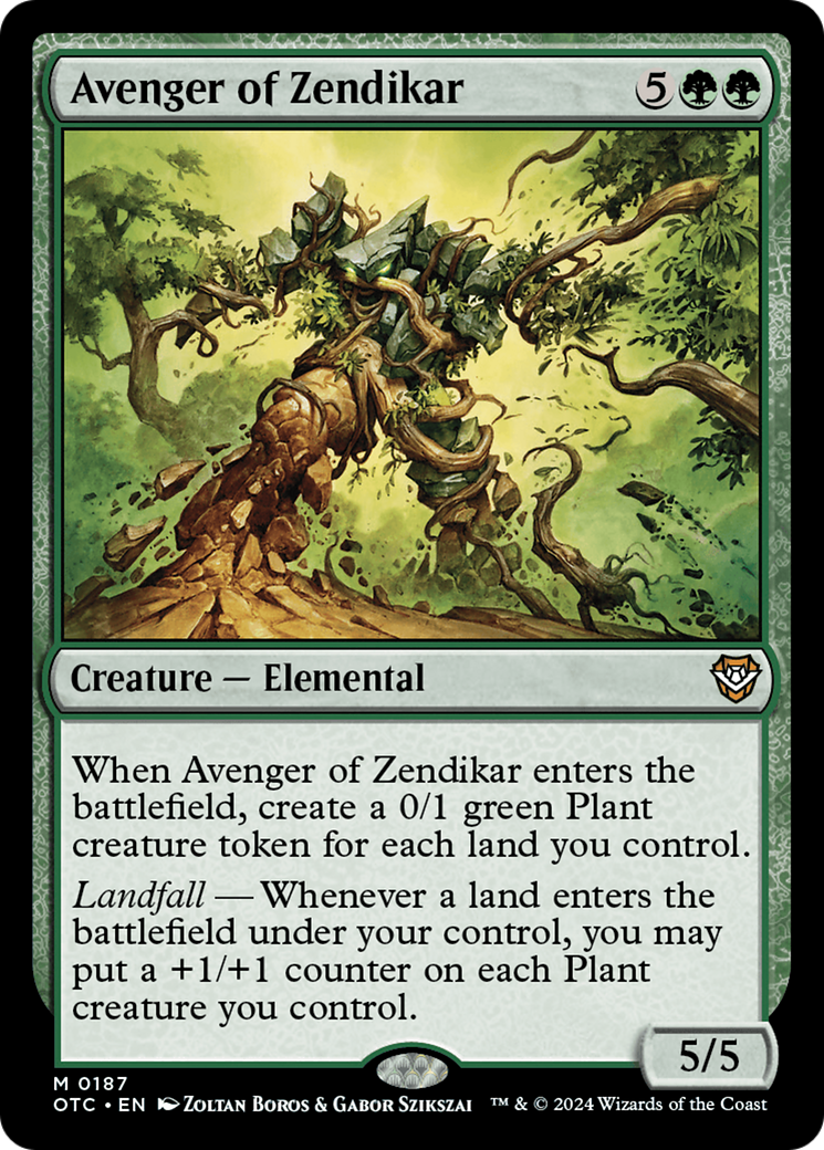 Avenger of Zendikar [Outlaws of Thunder Junction Commander] | Gear Gaming Fayetteville