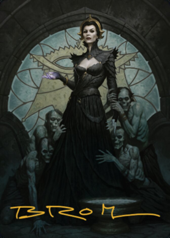 Liliana of the Veil Art Card (Gold-Stamped Signature) [Dominaria United Art Series] | Gear Gaming Fayetteville