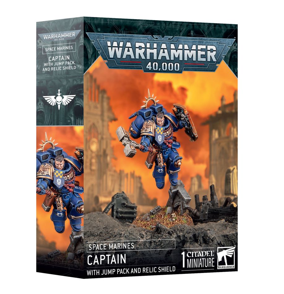 Space Marines: Captain with Jump Pack and Relic Shield | Gear Gaming Fayetteville