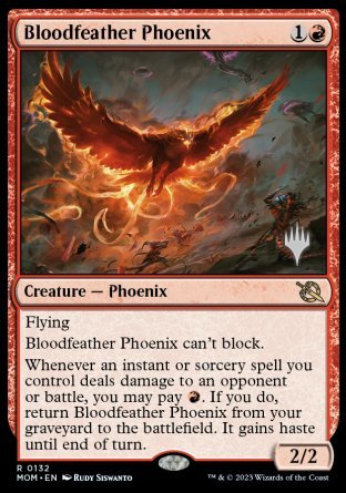 Bloodfeather Phoenix (Promo Pack) [March of the Machine Promos] | Gear Gaming Fayetteville